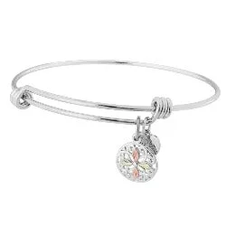 real peridot gemstone ring Black Hills Gold Silver Slider Bracelet