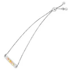 elegant art deco necklace Black Hills Gold Sterling Silver Bracelet