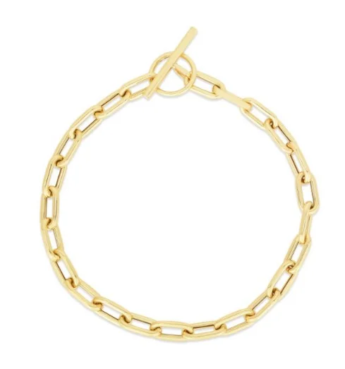 personalized pet photo necklace Bremer Jewelry 7.5 inch Paperclip Bracelet in 14K Yellow Gold personalized pet photo necklace Bremer Jewelry 7.5 inch Paperclip Bracelet in 14K Yellow Gold