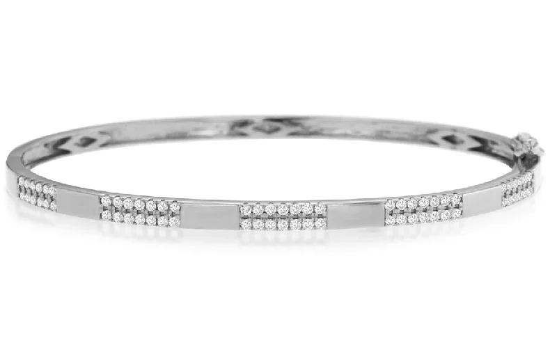 gold mesh bangle bracelet Bremer Jewelry Bangle Diamond Bracelet in 14K White Gold (0.55ctw) gold mesh bangle bracelet Bremer Jewelry Bangle Diamond Bracelet in 14K White Gold (0.55ctw)