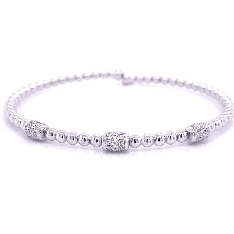 rose gold snake chain bracelet Bremer Jewelry Bangle Diamond Bracelet in 18K White Gold (0.40ctw) rose gold snake chain bracelet Bremer Jewelry Bangle Diamond Bracelet in 18K White Gold (0.40ctw)