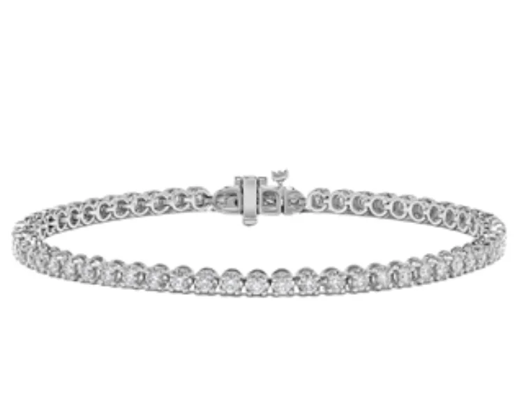 vintage-style diamond halo ring Bremer Jewelry Tennis Diamond Bracelet in 14K White Gold (2.00ctw) vintage-style diamond halo ring Bremer Jewelry Tennis Diamond Bracelet in 14K White Gold (2.00ctw)