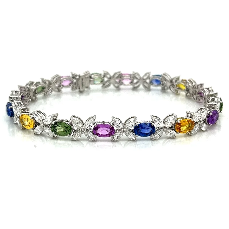dainty cherry blossom ring Bremer Jewelry Tennis Multi-Colored Sapphires Bracelet in 18K White Gold (13.75ctw) dainty cherry blossom ring Bremer Jewelry Tennis Multi-Colored Sapphires Bracelet in 18K White Gold (13.75ctw)