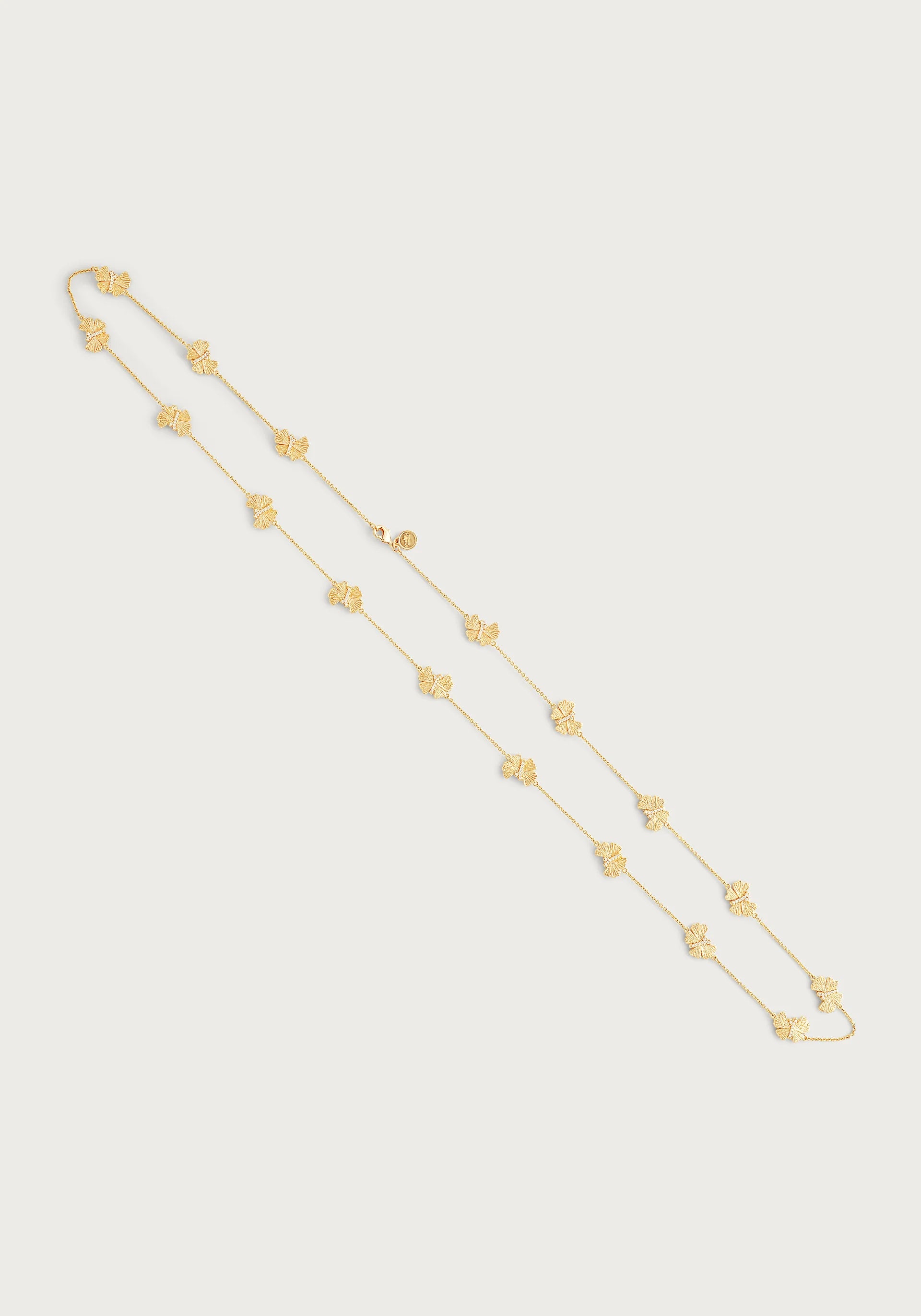sterling silver infinity bracelet Butterfly Long Station Necklace