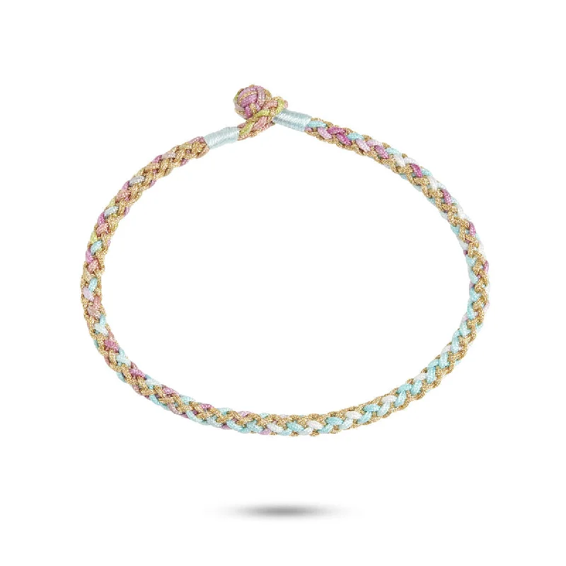 rose gold cubic zirconia earrings Braided Silver/Mixed coloured  Bracelet