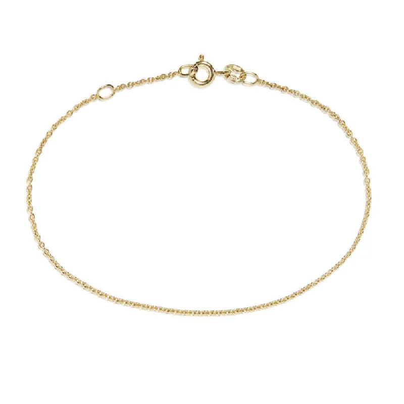 dainty birthstone ring for women Chain Gang Gold Bracelet