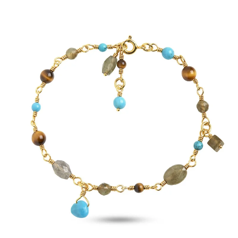 minimalist infinity ring Limited Edition Bracelet Brown, Grey & Blue 18K Gold Plated Bracelet minimalist infinity ring Limited Edition Bracelet Brown, Grey & Blue 18K Gold Plated Bracelet