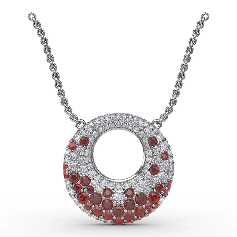 classic pearl bridal earrings Circle of Life Pendant