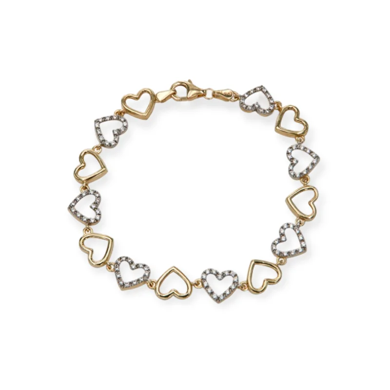 geometric diamond earrings gold Valentine 14K Gold Bracelet