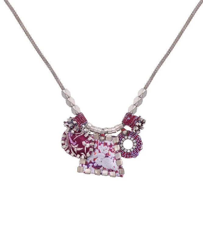 simple crystal earrings Deep Purple "Sarah" Necklace