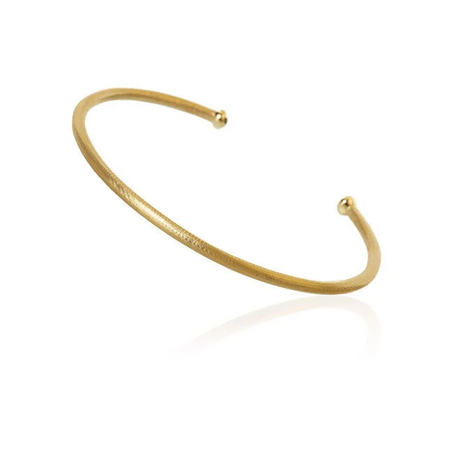 classic gold cuff bracelet Esme 18K Gold Bangle