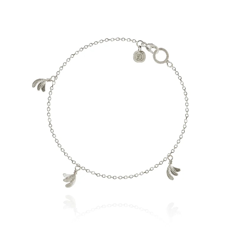bohemian gemstone choker Aura Piccolo Silver Bracelet