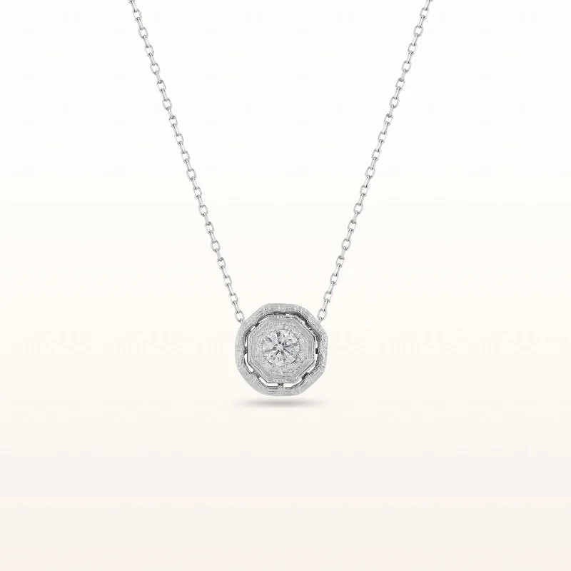 gold medallion pendant necklace Filigree Diamond Octagonal Pendant in 14kt White Gold gold medallion pendant necklace Filigree Diamond Octagonal Pendant in 14kt White Gold