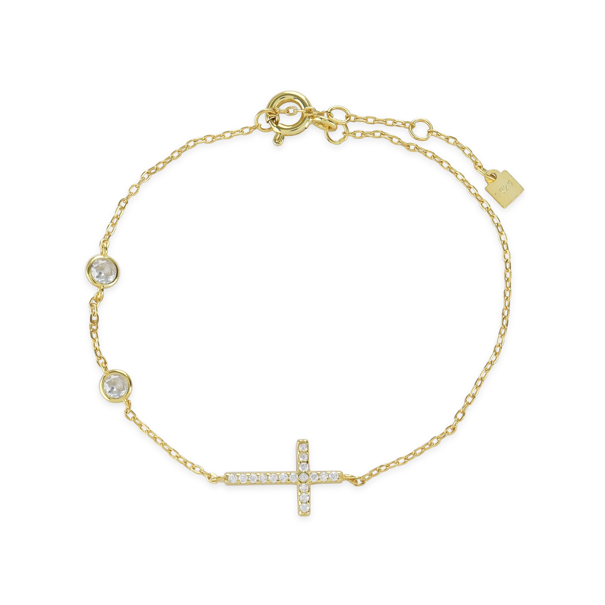 handmade leather ring FINE CROSS BRACELET