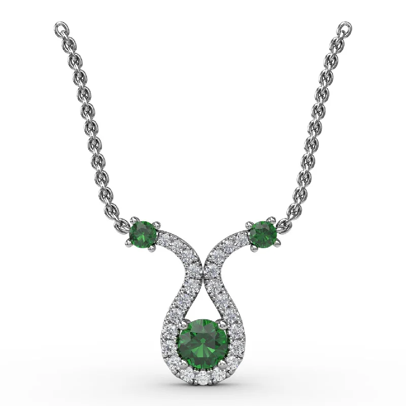 adjustable charm bracelet sterling silver Full of Life Emerald and Diamond Pendant adjustable charm bracelet sterling silver Full of Life Emerald and Diamond Pendant