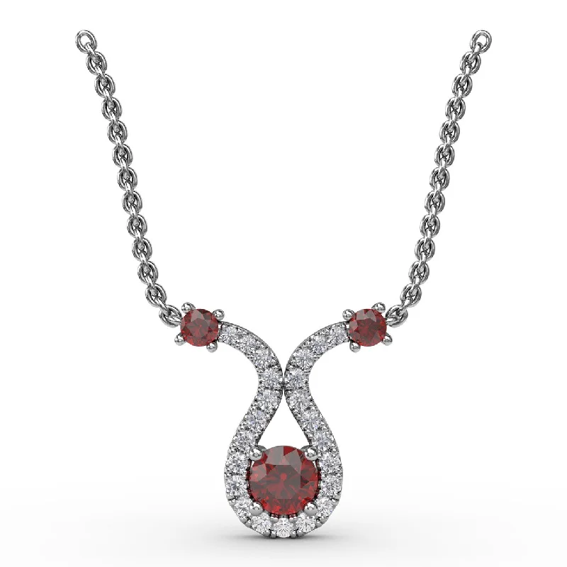 moissanite engagement ring affordable Full of Life Ruby and Diamond Pendant