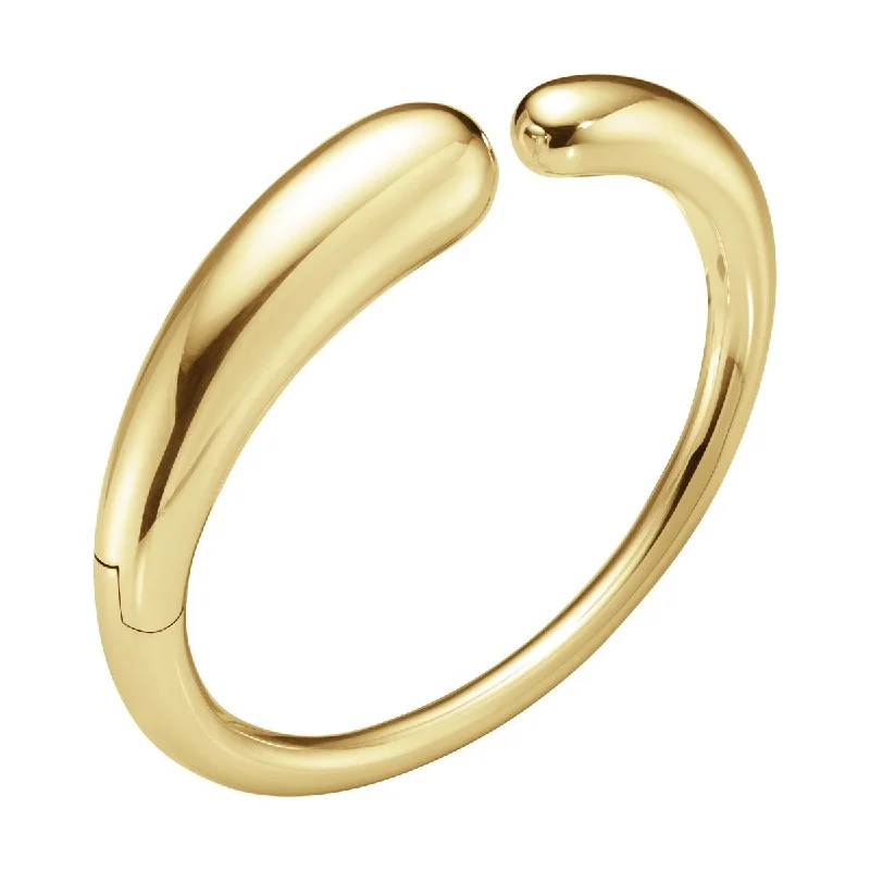 dainty sapphire gemstone bracelet Mercy hinged 18K Gold Bangle