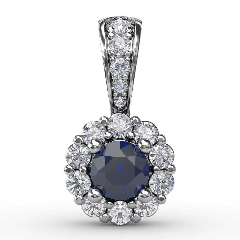 handcrafted opal inlay ring Halo Sapphire and Diamond Pendant