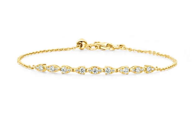 dainty pearl and diamond ring Hearts On Fire Aerial Dewdrop Diamond Bracelet in 18K Yellow Gold (.43ctw) dainty pearl and diamond ring Hearts On Fire Aerial Dewdrop Diamond Bracelet in 18K Yellow Gold (.43ctw)