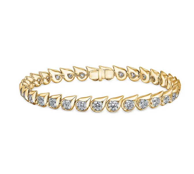 black diamond eternity band Hearts On Fire LU Droplet Tennis Diamond Bracelet in 18K Yellow Gold (6.68ctw) black diamond eternity band Hearts On Fire LU Droplet Tennis Diamond Bracelet in 18K Yellow Gold (6.68ctw)