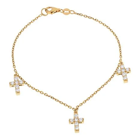 rose gold ring with diamonds Katharine McPhee 2.25ctw Pavé Cross Bracelet - Sterling Silver (Lobster Claw Clasp) rose gold ring with diamonds Katharine McPhee 2.25ctw Pavé Cross Bracelet - Sterling Silver (Lobster Claw Clasp)