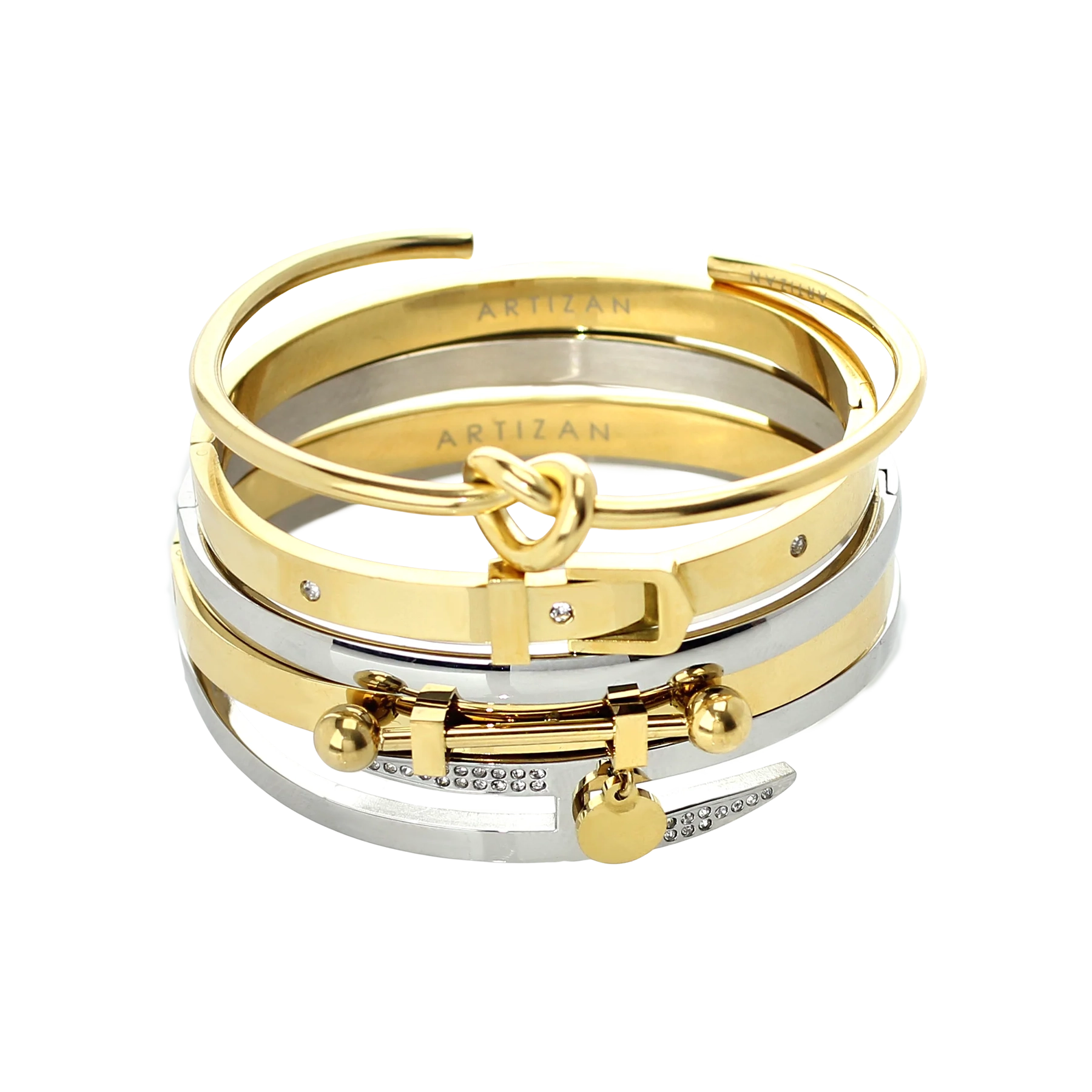 gold opal ring KHANTI BRACELET STACK