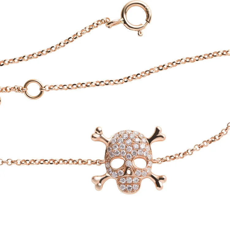 snake chain bracelet gold Scull Bracelet Gold, White