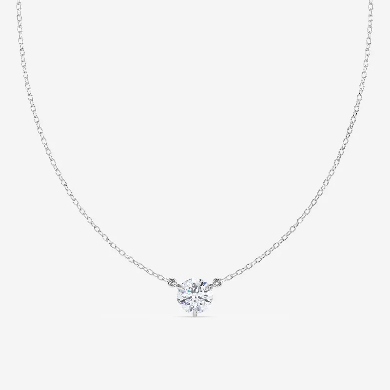 white opal engagement ring Lab Grown Solitaire 1 1/2 Carat Diamond Pendant