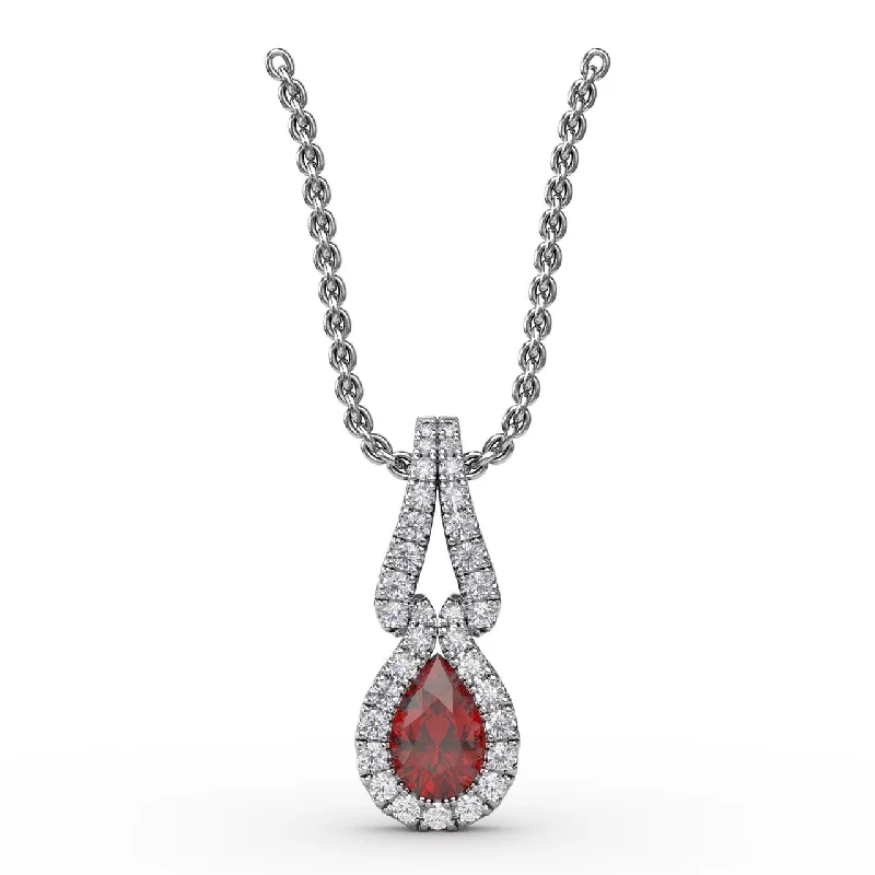 luxury emerald ring platinum Make A Statement Ruby and Diamond Pendant