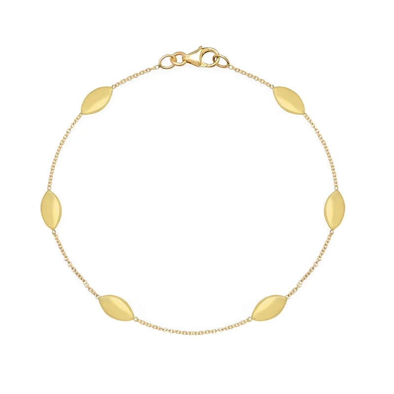 boho shell beaded anklet Marquise By-The-Inch Bracelet