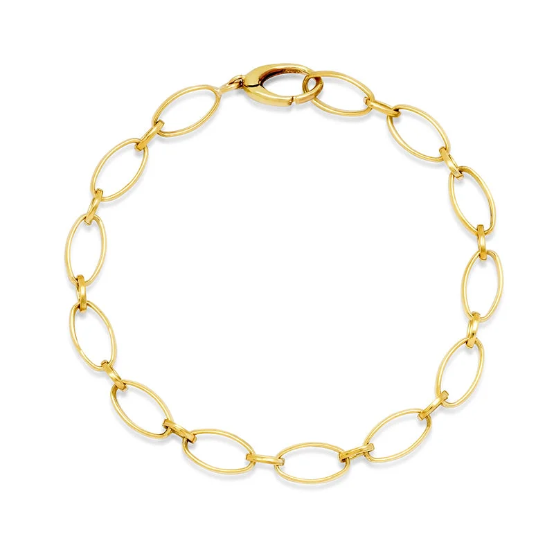 men’s silver wedding band Medium and Small Edith Link Bracelet