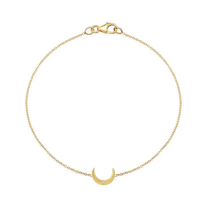 bohemian gemstone choker Mini Carson Moon Bracelet