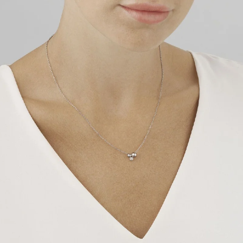 rose gold cubic zirconia earrings Moonlight Grapes Necklace with Diamond Accent