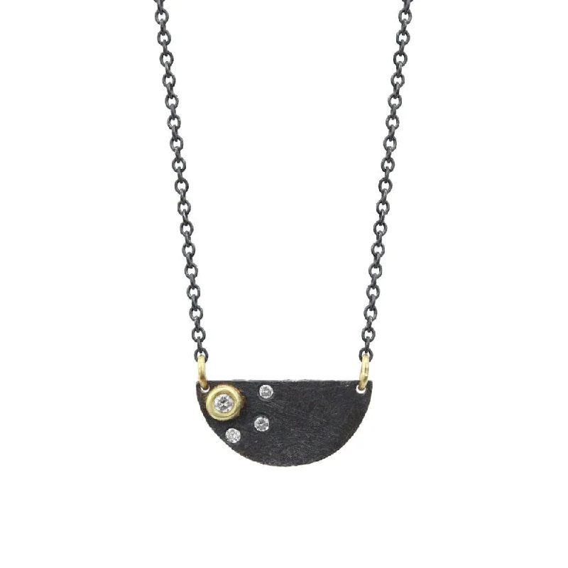 simple crystal pendant necklace Callisto Necklace