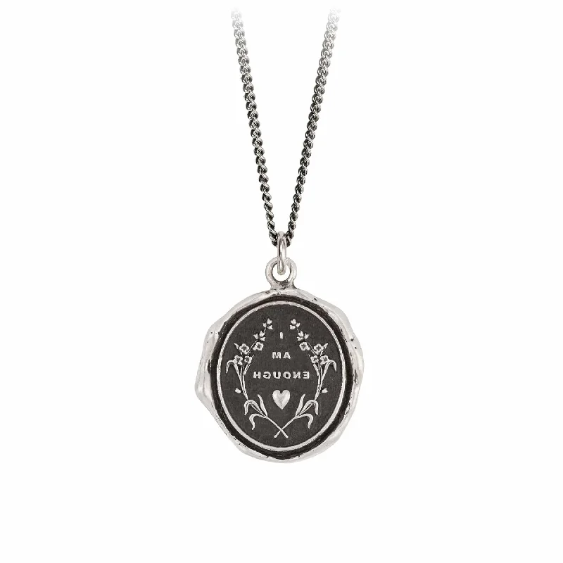 rose gold anklet chain I Am Enough Talisman Necklace