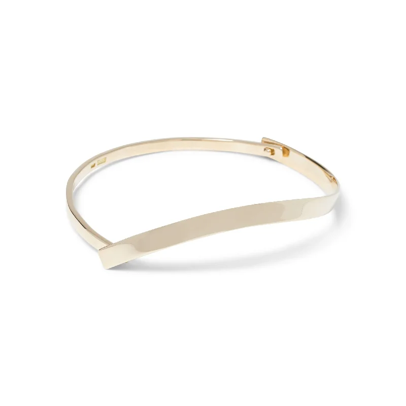 titanium wedding band men’s black Atmosphere 18K Gold Bangle