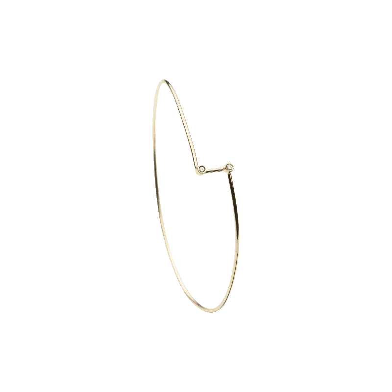 rose gold anklet chain Bolt Diamond Bracelet - 14k Gold