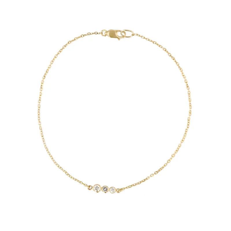wedding anniversary diamond ring Miss Marilyns 14K & 18K Gold Bracelet w. Diamonds