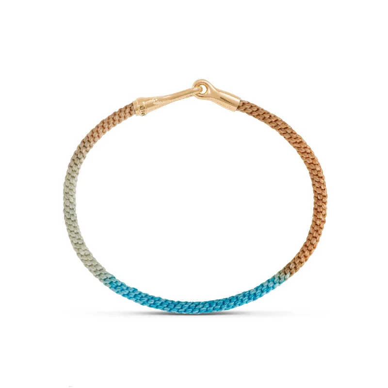 hand-stamped coordinates bracelet Bohemian Spirit Life 18K Gold Bracelet