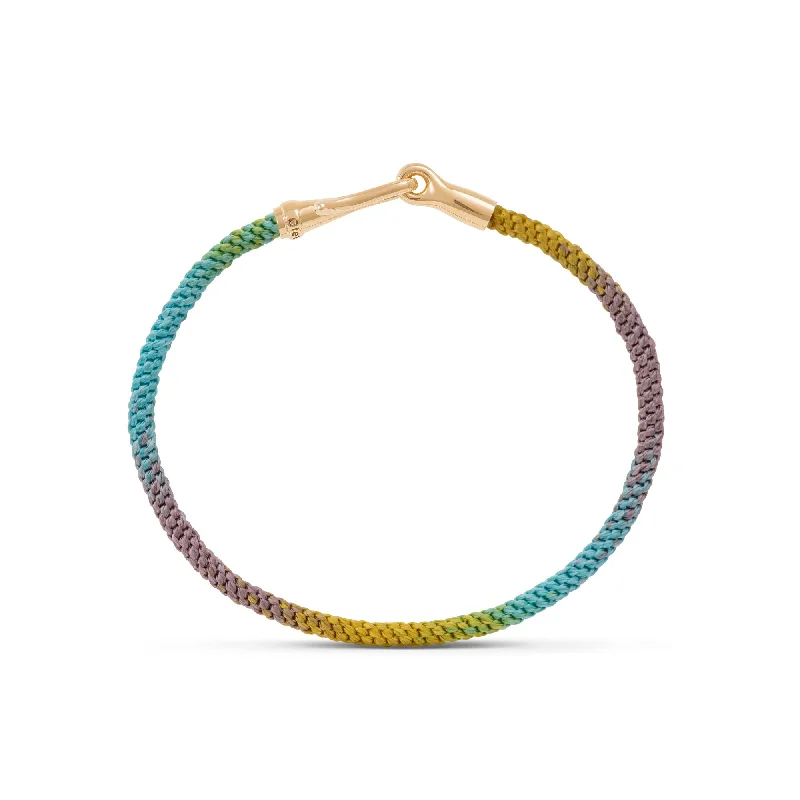 unique diamond stud earrings Rainbow Life 18K Gold Bracelet