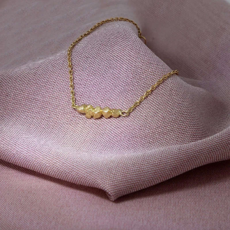celestial star ring gold Delicate Nugget Bracelet Gold