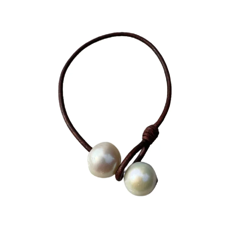 bold statement cuff bracelet Purity Pearl Bracelet