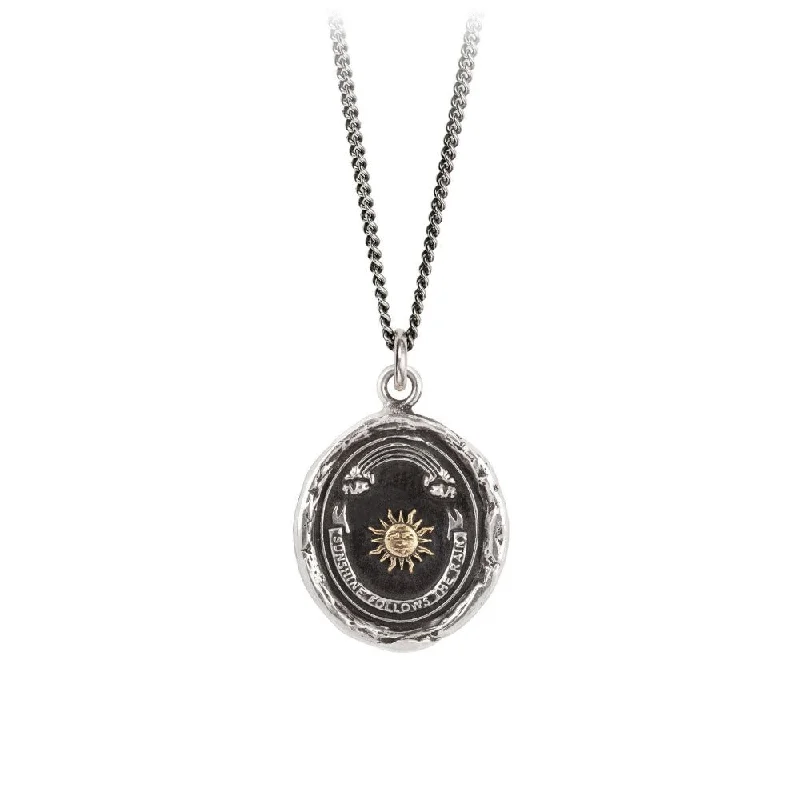 double-layered choker necklace Rainbow 14k Gold On Silver Talisman