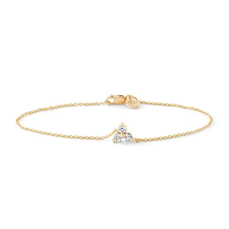 moissanite engagement ring affordable Fryd 18K Gold Bracelet w. Diamonds