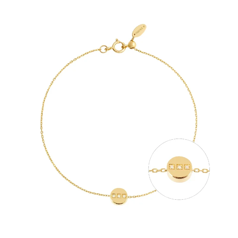 emerald gemstone earrings Modern Words Fine Dot Dot Dot 18K Gold Bracelet w. Diamond emerald gemstone earrings Modern Words Fine Dot Dot Dot 18K Gold Bracelet w. Diamond