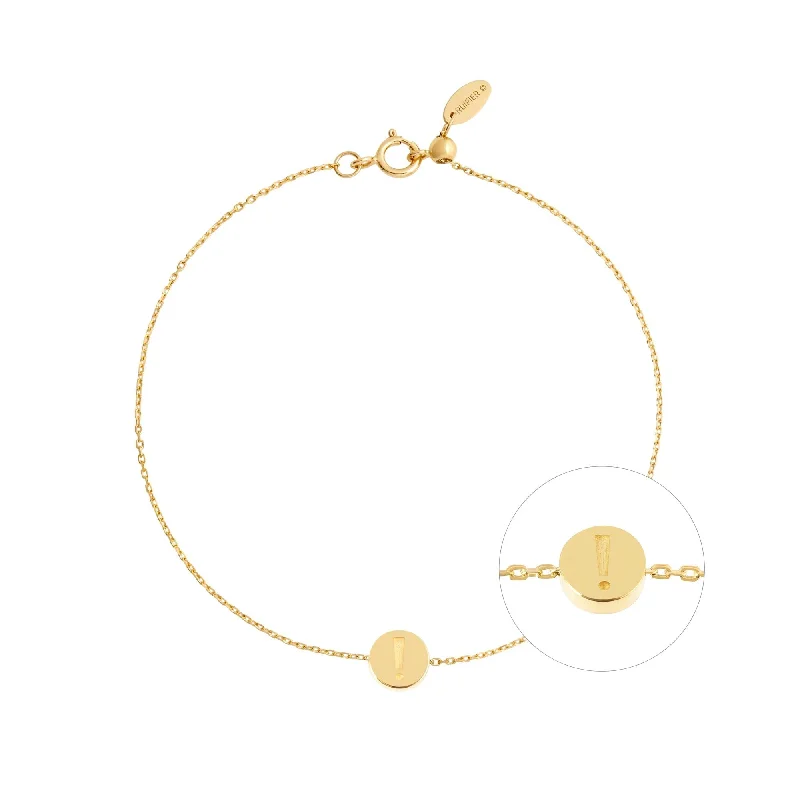 colorful gemstone engagement ring Modern Words Fine Surprise 18K Gold Bracelet