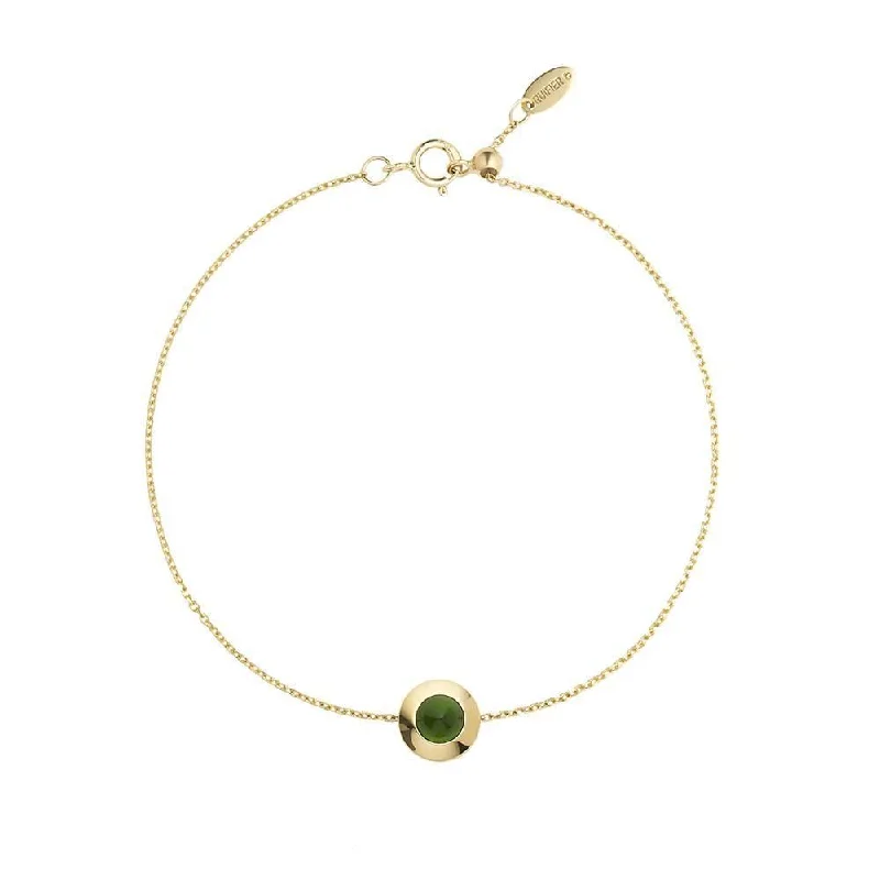 classic pearl choker necklace Gems of Cosmo 18K Gold Bracelet w. Chrome diopside