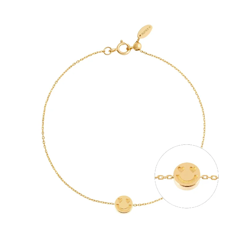 silver infinity symbol bracelet Modern Words Fine Smitten 18K Gold Bracelet