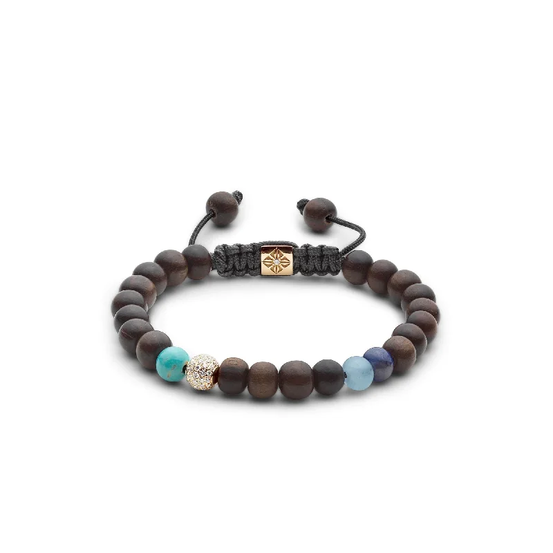 statement gemstone necklace handmade 6mm Non-braided Charcoal Grey & Blue 18K Gold Bracelet w. Gemstones statement gemstone necklace handmade 6mm Non-braided Charcoal Grey & Blue 18K Gold Bracelet w. Gemstones