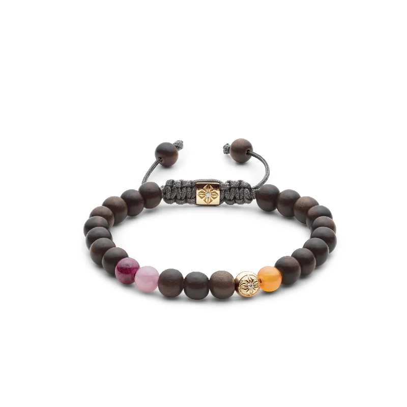 vintage-inspired pearl brooch 6mm Starter Non-braided Stone Grey & Pink 18K Gold Bracelet w. Gemstones vintage-inspired pearl brooch 6mm Starter Non-braided Stone Grey & Pink 18K Gold Bracelet w. Gemstones